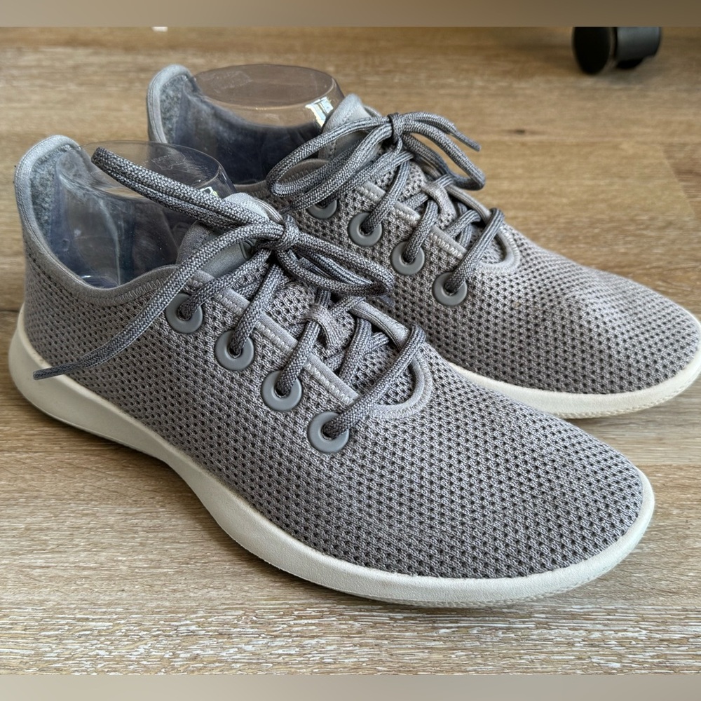 Allbirds Mens 8 Tree Runners Lace Up Gray Running Shoes Sneakers